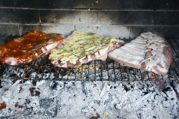 Travers de porc au barbecue