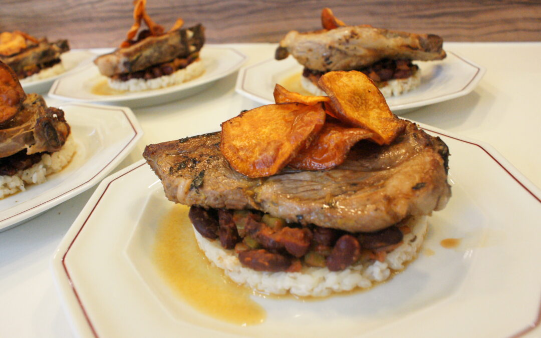 Côte de porc à la cubaine